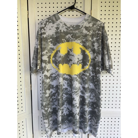 Batman Other - Batman TM & DC Comics Pixel Camo Jersey Performance Graphic Tee Men's XL